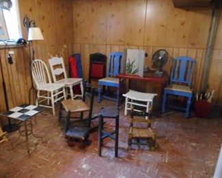 Vintage Side Chairs, Antique Child Chairs