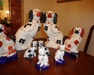 "Staffordshire" Mantel Dogs, Cats