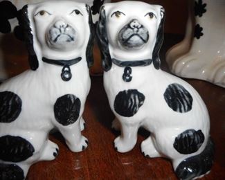Pair of "Staffordshire" Mantel Dogs