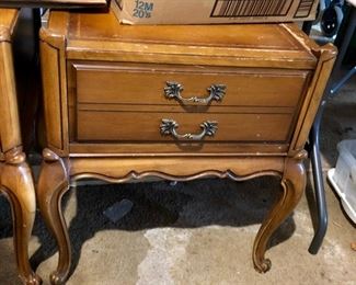 Queen Anne Style - Leather Insert Top from 1950's (2 of them)