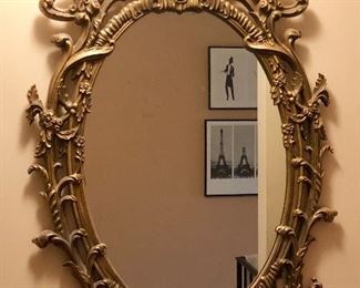 Vintage Syroco Wood Mirror