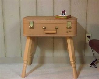 suitcase table