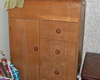 1940s Waterfall Armoire 