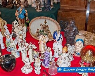 Tables of Angels and Figurines