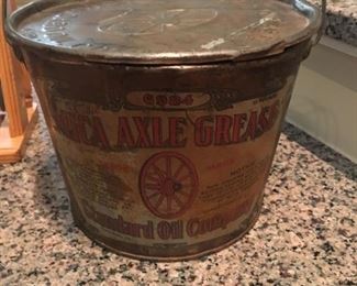 VINTAGE STANDARD OIL COMPANY AXEL GREASE CAN