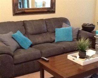 "Very Nice" Suede Sofa by Jackson Furniture Company 