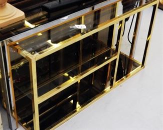 Brass shelving 