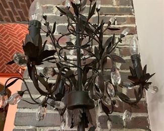 Electrified Antique Floor Candelabra 