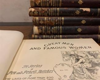 Great Men and Famous Women Eight Volume Set, 1894