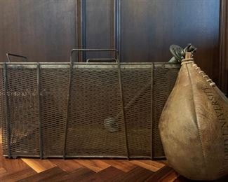 Industrial Wire Crate, Oxford University Leather Speed Bag