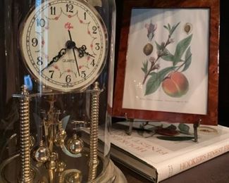 Elgin Anniversary Clock, Botanical Print