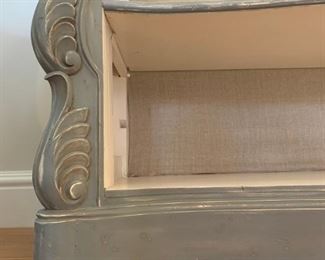 Louis VX Style Bookcase in Gray Wash