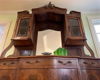 Antique French Louis VX Sideboard with Mirror