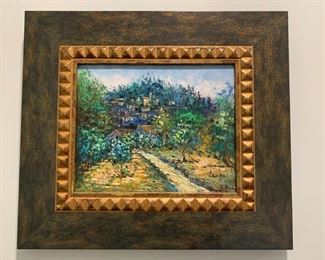 Oil Painting, Landscape, Signed Lenge