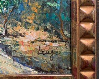 Oil Painting, Landscape, Signed Lenge