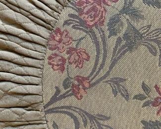 Quilted and Tasseled Ottoman