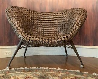 Richard Woodard Style Molded Wire Womb Chair 