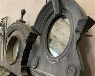 Architectural Salvage Tin Framed Mirrors