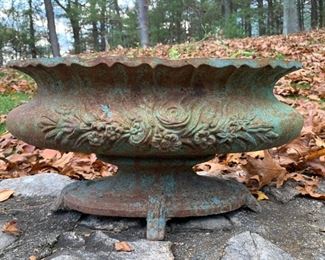 Antique Cast Iron Planter