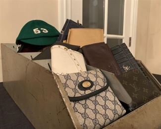 Gucci, Louis Vuitton, Prada Wallets