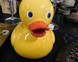 Large ceramic rubber ducky style planter 