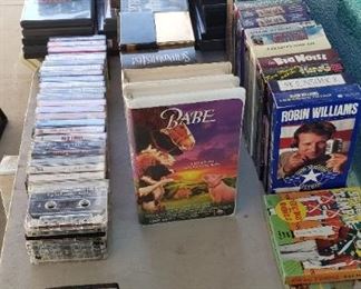 DVDs, VHS, & CDs