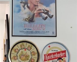 Poster & metal serving trays