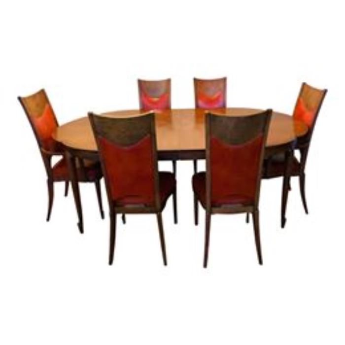 Mastercraft Dining Set - Expanding Table with 6 Chairs.