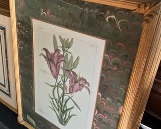 Set of 4 floral prints