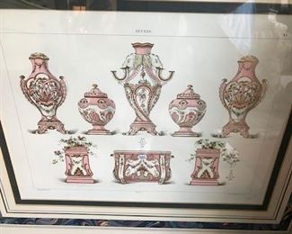 Sevres porcelain lithograph