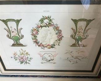 Sevres porcelain lithograph