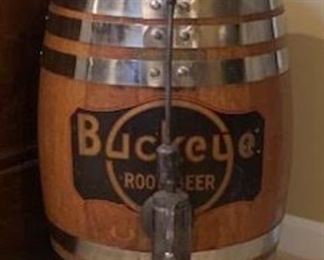 Buckeye Root Beer Wooden Dispenser Keg