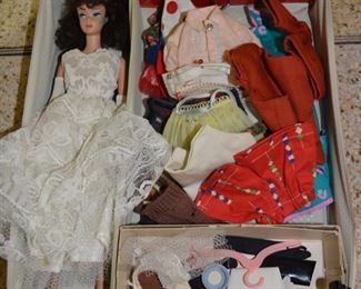 Vintage Barbie Doll and Clothing