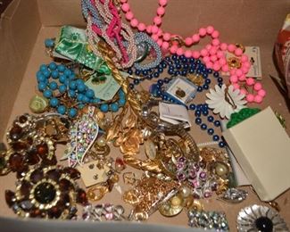 Vintage Costume Jewelry, Rhinestones