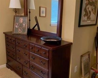 Mahogany Dresser with Mirror, Very Nice