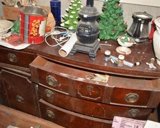 Vintage 1940's Duncan Phyfe Mahogany Buffet