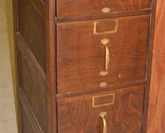 Antique Oak File Cabinet, Nice