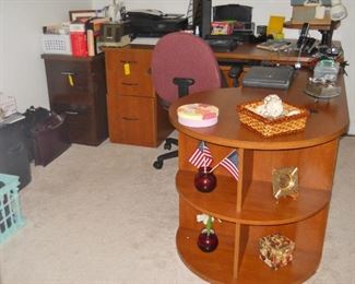 High Point Furniture desk, printer, office chair, file cabinet, etc.