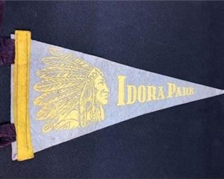 Lot 861
1950's-1960's Idora Park Youngstown Pennant Native American Indian Chief Image