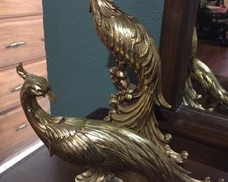 Brass Peacocks