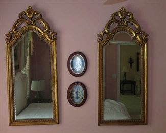 Two Gilded Wall Mirrors $30 Each