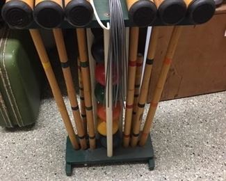 vintage croquet set
