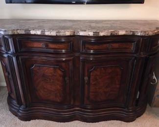 beautiful marble top buffet