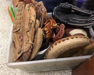 For the sports enthusiast, vintage baseball gloves