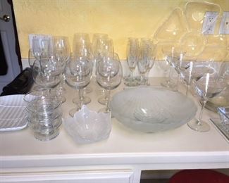 crystal wine glasses