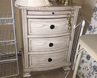Three drawer bedside table