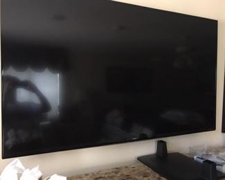 55" Samsung Television with wall mount and stand