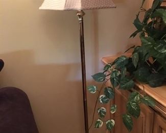 tall brass tone lamp