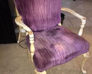 vintage upholstered side chair