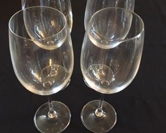 one of many sets of wine and beverage glasses